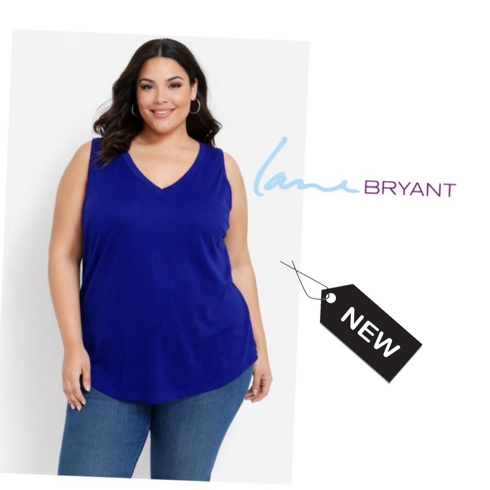NWT woman’s royal blue Lane Bryant Flo fit tank top